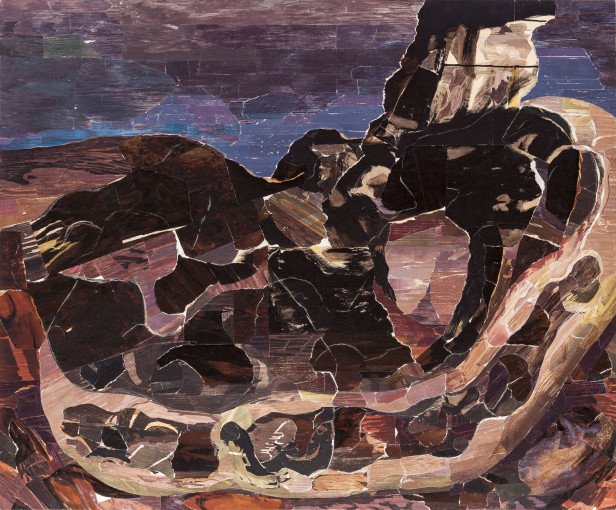 Επιστροφή στις ρίζες, 2008 • ακρυλικό, παστέλ, κολάζ και κολάζ ξυλογραφίας κολλημένο σε ξύλο, 100x120 εκ. • συλλογή του καλλιτέχνη Επιστροφή στις ρίζες, 2008 • ακρυλικό, παστέλ, κολάζ και κολάζ ξυλογραφίας κολλημένο σε ξύλο, 100x120 εκ. • συλλογή του καλλιτέχνη