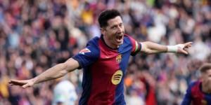 Μπαρτσελόνα - Αλαβές 1-0: Οι Καταλανοί με γκολ του Λεβαντόφσκι μείωσαν τη διαφορά από τη Ρεάλ στο -4 Μπαρτσελόνα - Αλαβές 1-0: Οι Καταλανοί με γκολ του Λεβαντόφσκι μείωσαν τη διαφορά από τη Ρεάλ στο -4