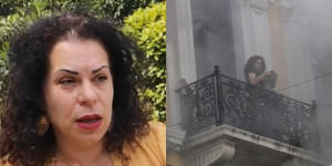 Συγκλονίζει η γυναίκα στο μπαλκόνι της Marfin: «Ζούσαμε τον απόλυτο τρόμο, σκεφτόμουν θα πέσω κάτω» Συγκλονίζει η γυναίκα στο μπαλκόνι της Marfin: «Ζούσαμε τον απόλυτο τρόμο, σκεφτόμουν θα πέσω κάτω»