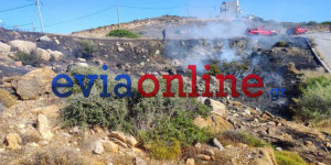 Υπό έλεγχο η φωτιά στην Κάρυστο - Στο σημείο παραμένει η Πυροσβεστική Υπό έλεγχο η φωτιά στην Κάρυστο - Στο σημείο παραμένει η Πυροσβεστική