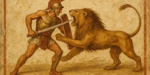 Ανακάλυψη-σοκ στη Μεγάλη Βρετανία: Ρωμαίος μονομάχος πέθανε από επίθεση λιονταριού Ανακάλυψη-σοκ στη Μεγάλη Βρετανία: Ρωμαίος μονομάχος πέθανε από επίθεση λιονταριού