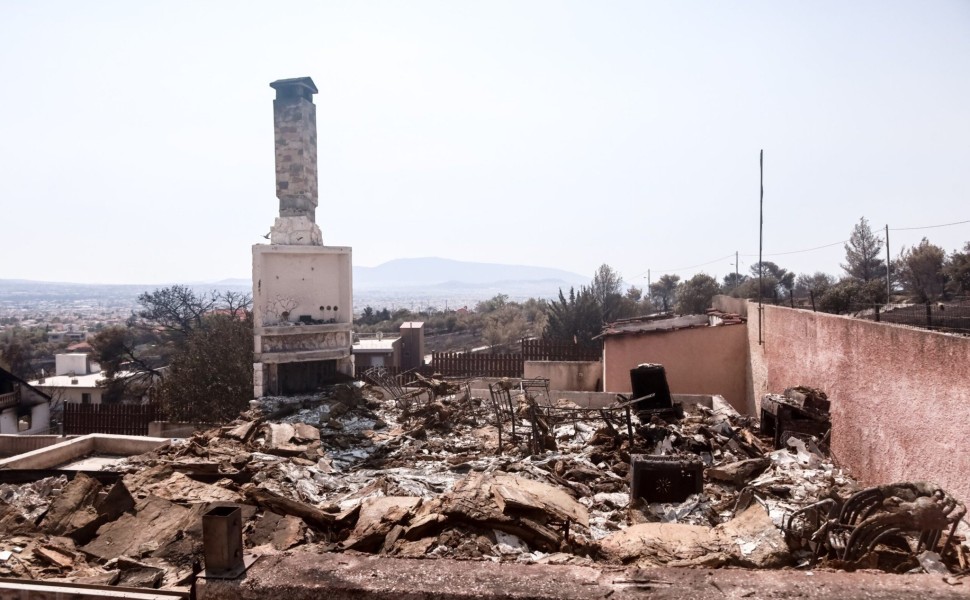 Πυρκαγιά στη Πάρνηθα. 3η Μέρα. Περιοχή Αγία Παρασκευή. Πέμπτη 24 Αυγούστου 2023  (ΚΩΣΤΑΣ ΤΖΟΥΜΑΣ / EUROKINISSI)