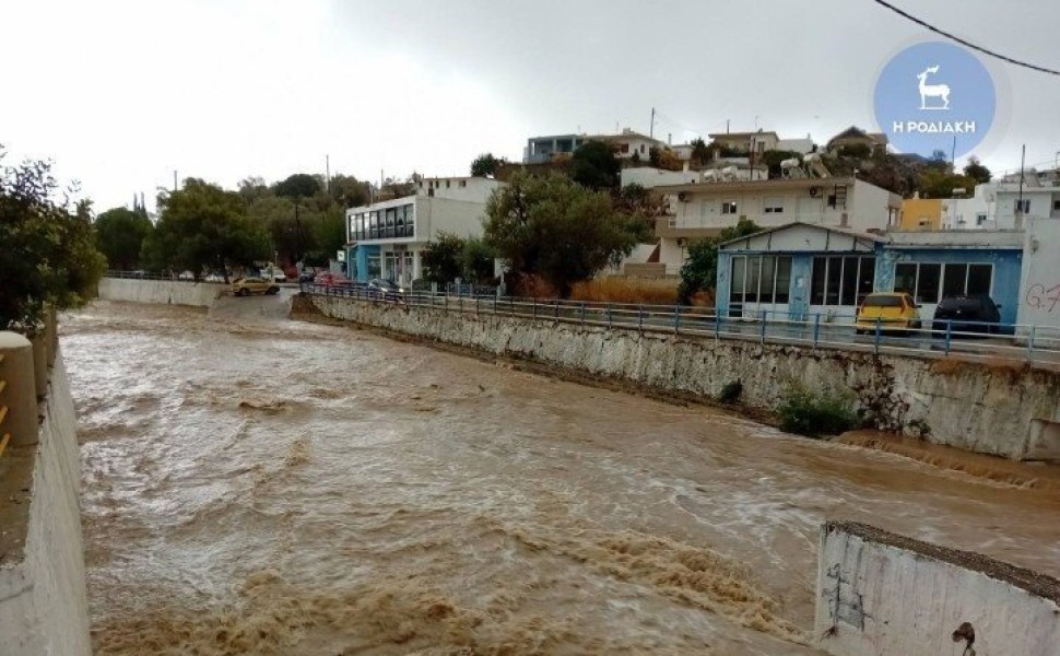 Το κεντρικό ποτάμι στον Αρχάγγελο Ρόδου/φωτό Ροδιακή