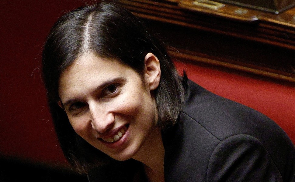 FILE PHOTO: Vice President of Emilia-Romagna Elly Schlein sits in the lower house of parliament during the first voting session to elect the new speaker in Rome, Italy, October 13, 2022. REUTERS/Guglielmo Mangiapane/File Photo