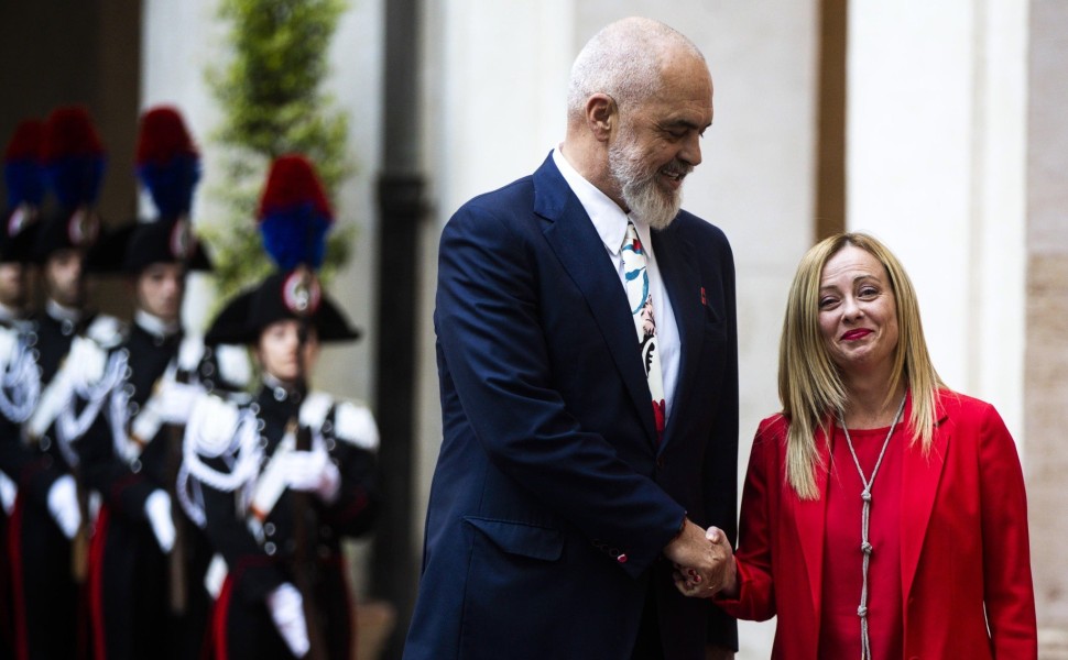 Συμφωνία για το μεταναστευτικό Αλβανίας - Ιταλίας /Φωτογραφία αρχείου ΑΠΕ - EPA Συμφωνία για το μεταναστευτικό Αλβανίας - Ιταλίας /Φωτογραφία αρχείου ΑΠΕ - EPA