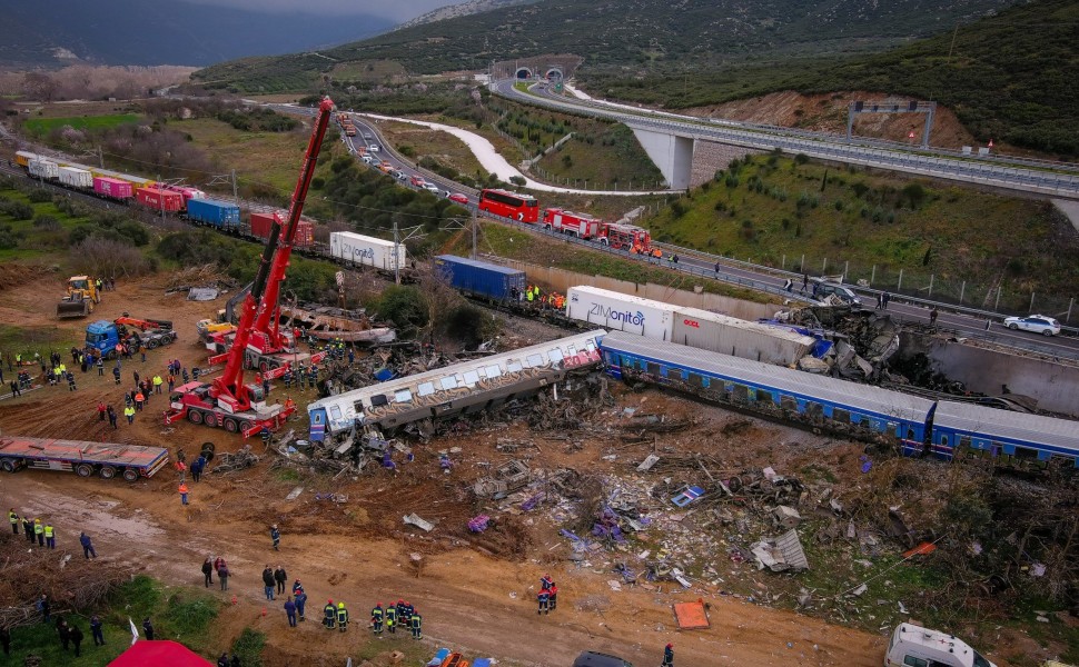 Σιδηροδρομικό δυστύχημα στα Τέμπη / Eurokinissi