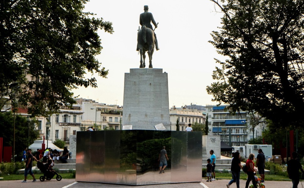 Άγαλμα του βασιλιά Κωνσταντίνου στο πεδίο του Άρεως / Eurokinissi