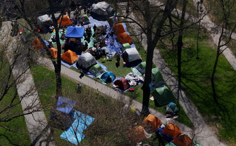 Διαδηλώσεις στο Χάρβαρντ / πηγή: Reuters