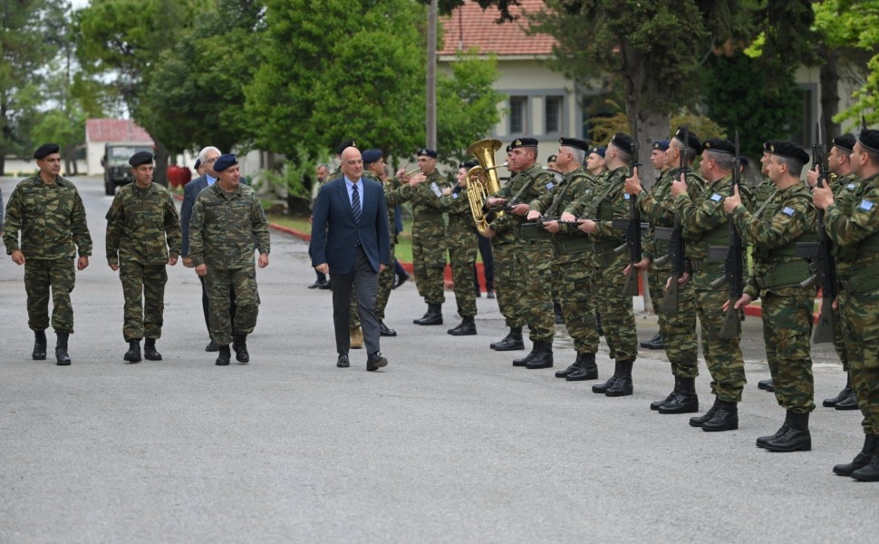 Ο υπουργός Εθνικής Άμυνας Νίκος Δένδιας στο Λιτόχωρο / Intime