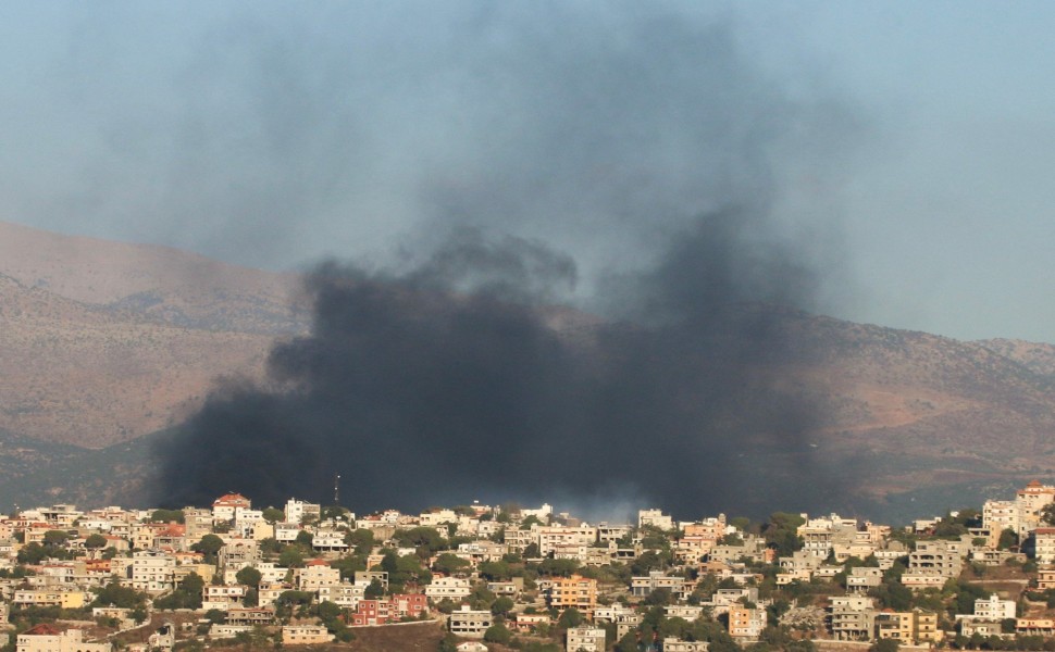 Εικόνα από το χτύπημα των ισραηλικών δυνάμεων στον Λίβανο / REUTERS