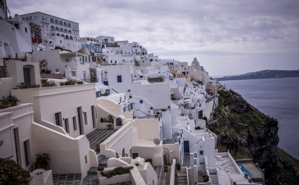 Εικόνα από τη Σαντορίνη (φωτο: αρχείου)