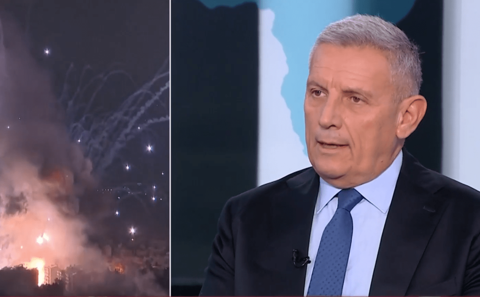 O στρατηγός Φλώρος ως σχολιαστής στο δελτίο Ειδήσεων του ΑΝΤ1