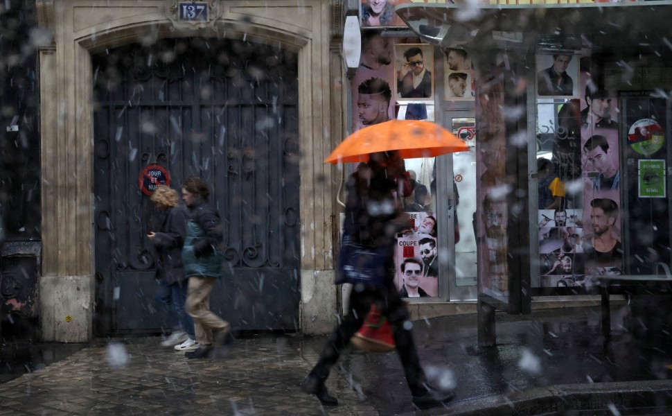 Snow and winter weather in Paris, Kevin Coombs, Reuters