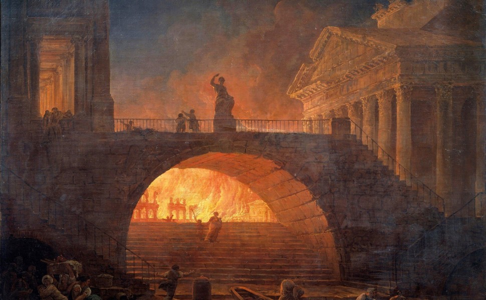 Η μεγάλη φωτιά στη Ρώμη (έργο του Hubert Robert) / Φωτ.: Wikipedia