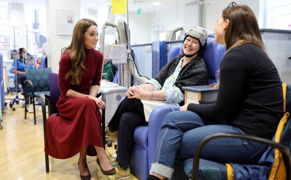 rincess of Wales talks with Katherine Field as she visits The Royal Marsden Hospital - Reuters