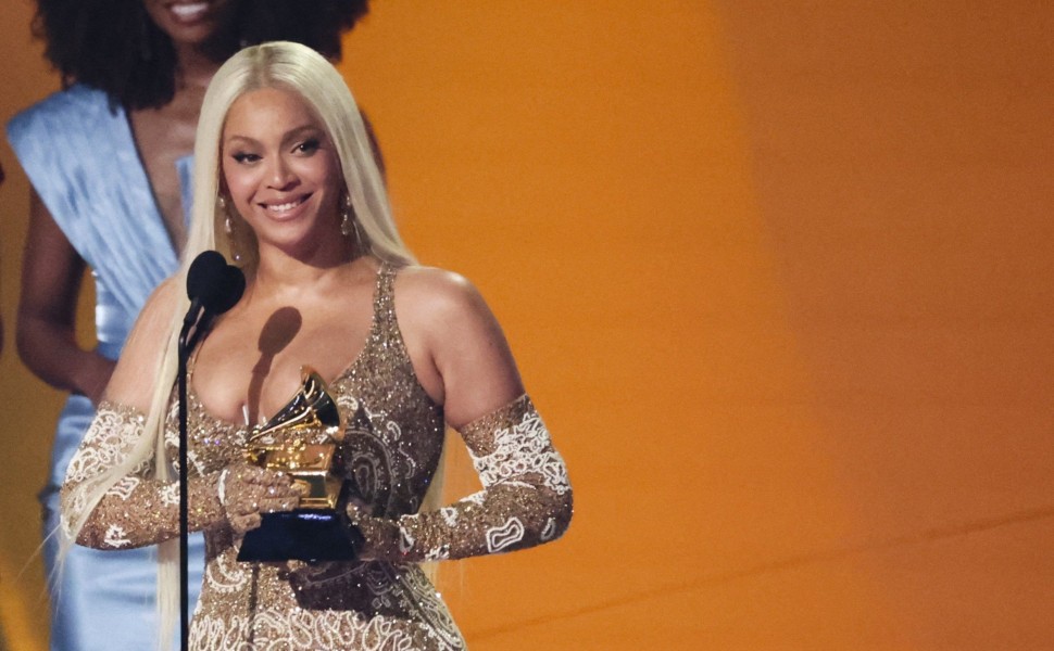 Beyonce receives the Best Country Album award for "Cowboy Carter" during the 67th Annual Grammy Awards Los Angeles - Reuters