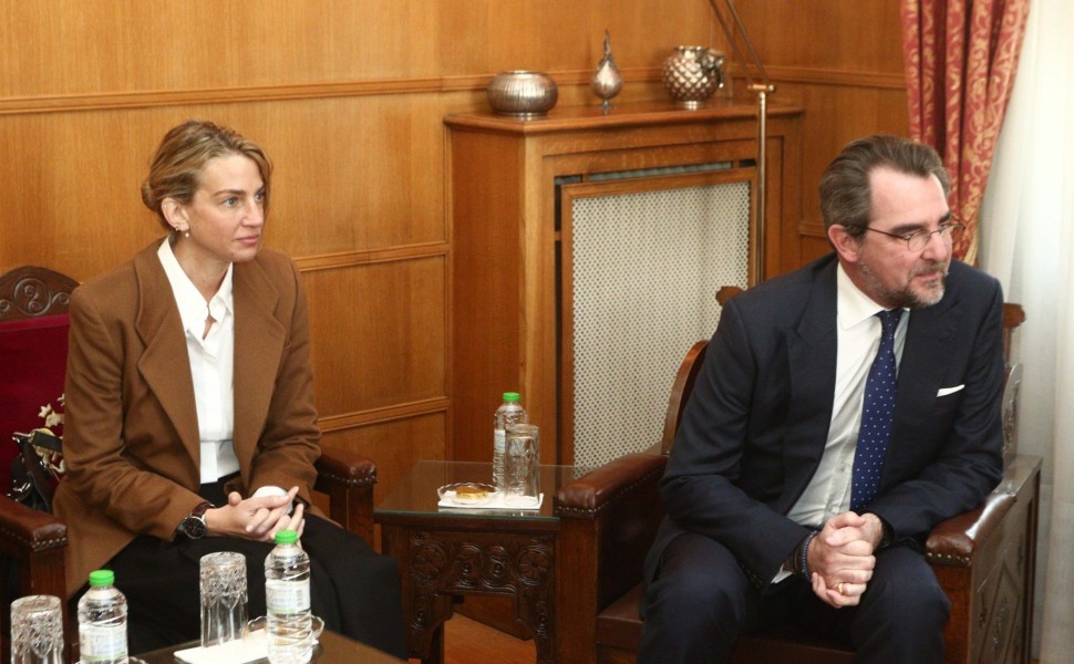 Ο Νικόλαος ντε Γκρες και η Χρυσή Βαρδινογιάννη / Eurokinissi Ο Νικόλαος ντε Γκρες και η Χρυσή Βαρδινογιάννη / Eurokinissi