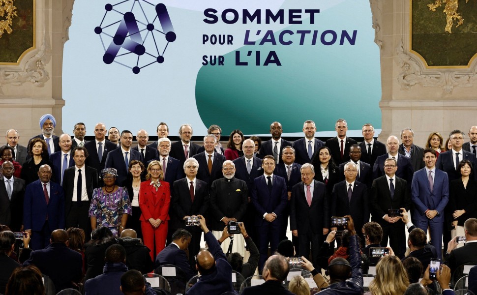 Artificial Intelligence (AI) Action Summit at the Grand Palais in Paris, France, February 11, 2025. REUTERS/Benoit Tessier