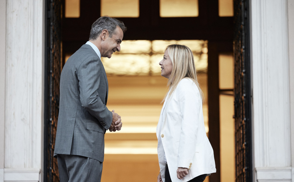 Απο την επίσκεψη της Τζόρτζια Μελόνι στην Αθήνα / Φωτ. Γραφείο Τύπου Πρωθυπουργού Απο την επίσκεψη της Τζόρτζια Μελόνι στην Αθήνα / Φωτ. Γραφείο Τύπου Πρωθυπουργού