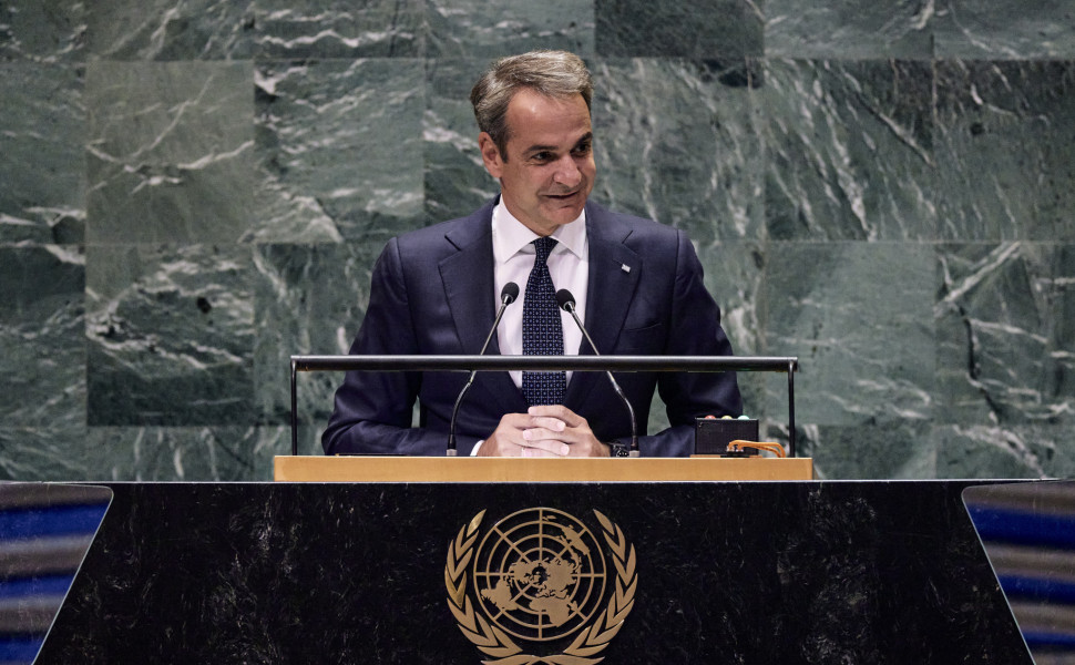 Ο Κυριάκος Μητσοτάκης στη Σύνοδο Κορυφής του ΟΗΕ στη Νέα Υόρκη τον Σεπτέμβριο του 2024 / Γραφείο Τύπου Πρωθυπουργού
