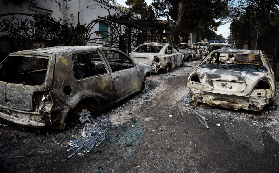 Εικόνα καταστροφής από το Μάτι (φωτο: Eurokinissi) Εικόνα καταστροφής από το Μάτι (φωτο: Eurokinissi)