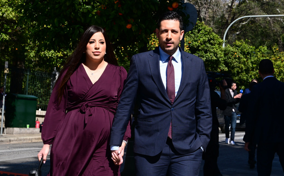 Ο Κωνσταντίνος Κυρανάκης και η σύζυγός του Έλενα Αθερινού / Eurokinissi Ο Κωνσταντίνος Κυρανάκης και η σύζυγός του Έλενα Αθερινού / Eurokinissi
