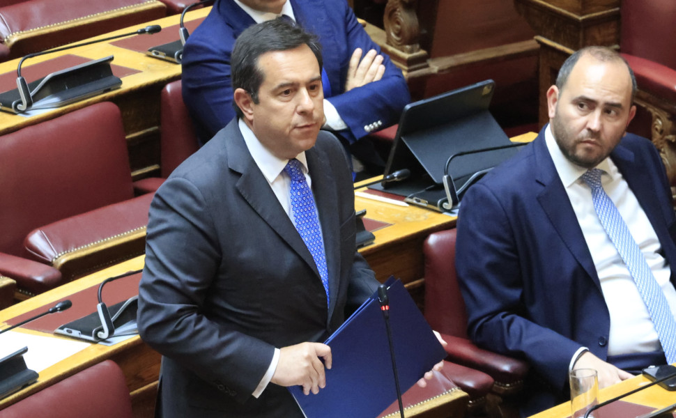Ο Νότης Μηταράκης στη Βουλή (Eurokinissi) Ο Νότης Μηταράκης στη Βουλή (Eurokinissi)