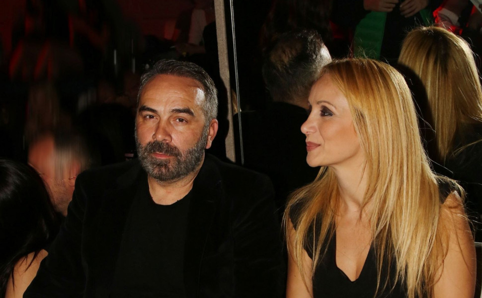Ο Γρηγόρης Γκουντάρας με τη σύζυγό του Ναταλί Κακκαβά/Φωτ. αρχείου NDP Photos