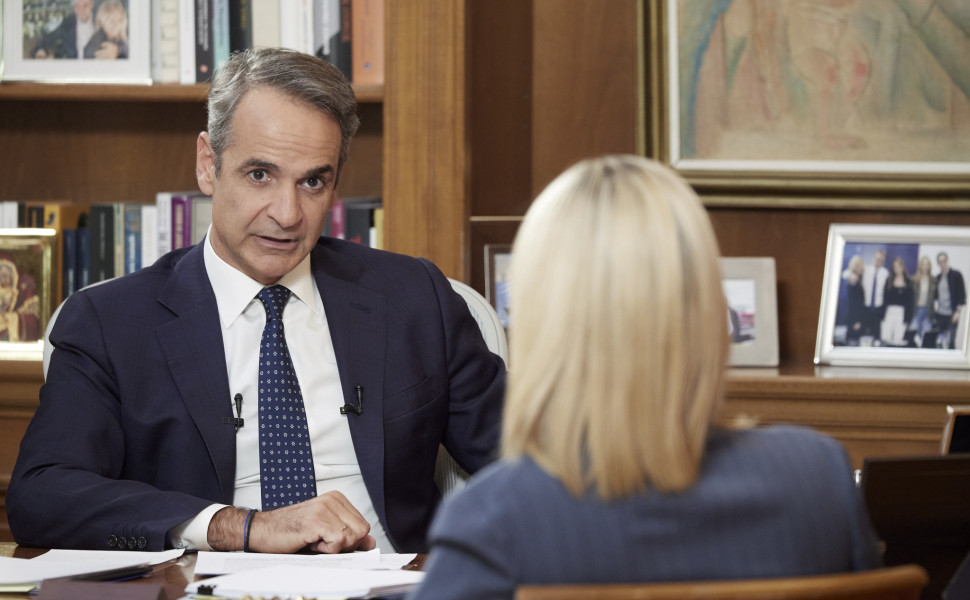 Συνέντευξη του Κυριάκου Μητσοτάκη στη Σία Κοσιώνη / Eurokinissi Συνέντευξη του Κυριάκου Μητσοτάκη στη Σία Κοσιώνη / Eurokinissi